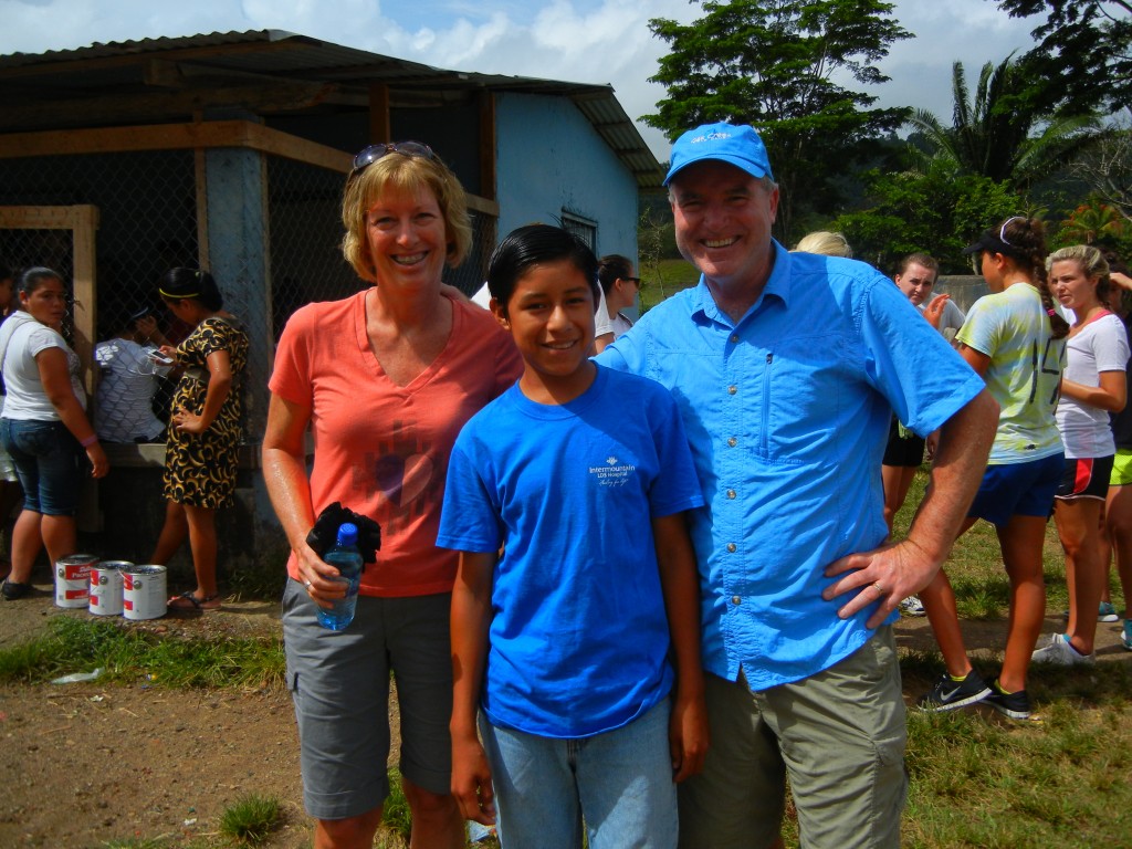 Meeting their sponsorship student.