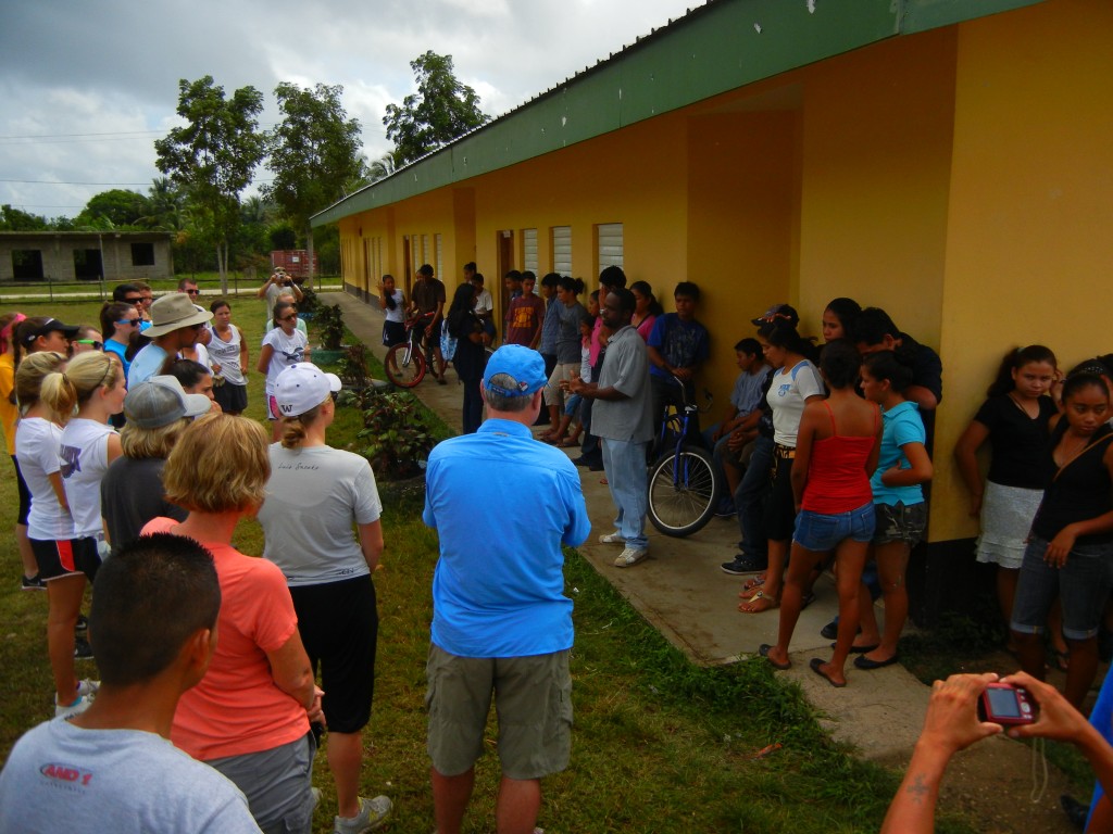 Orientation for the community service project.