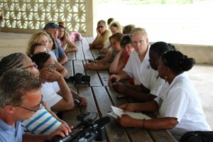 Meeting with the high school administrators. 