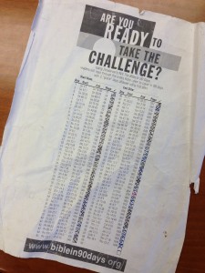 My daily checklist has seen a lot of the world as I traveled with it these past 3 months!